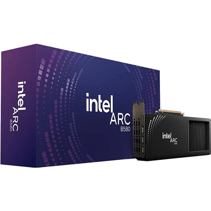 Intel Arc B580 Limited Edition 12GB GDDR6, 2.670 MHz, 2.560 Shader, 192-bit, XeSS, 4K Support, 190W, Active Cooling