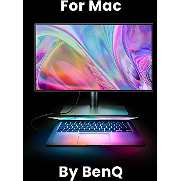 BenQ PD3220U Grafiker Monitor (AQCOLOR Technologie, 32 Zoll, 4K UHD, IPS, P3 Farbraum, Thunderbolt /USB-C-Laden, DP / HDMI, KVM, Hardware kalibriert, Höhenverstellbar), MacBook kompatibel – Bild 2