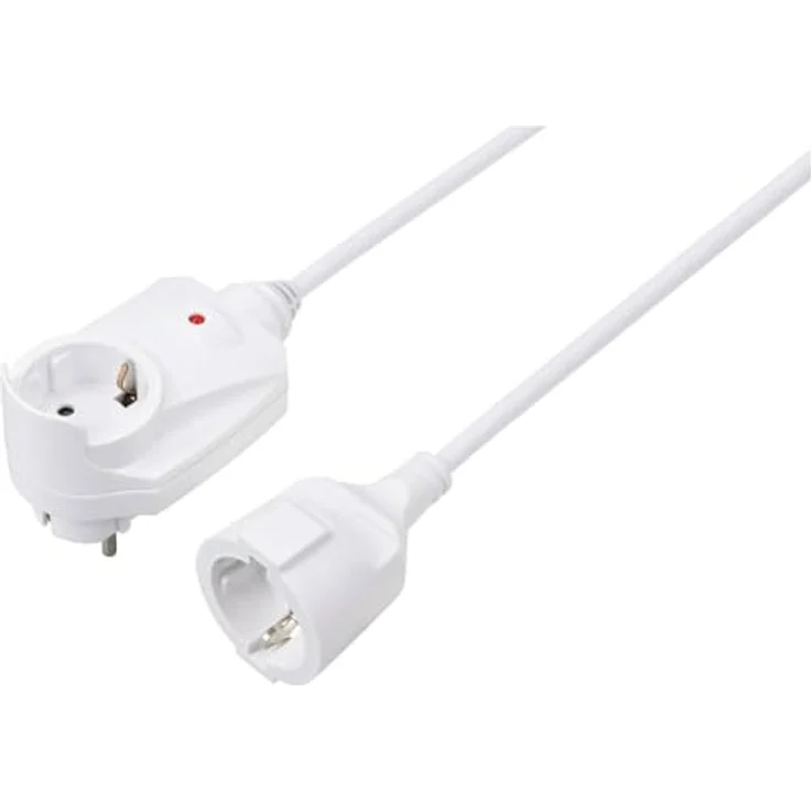 Sygonix SY-6248190 Strom Verlängerungskabel 16 A Weiß 1.50 m H05VV-F – Bild 1