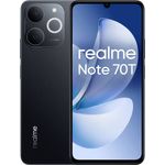 Realme 70T, Smartphone mit 256GB Speicher, 50 MP Dual-Kamera, 6,75 Zoll, Schwarz, Android™ 15, Dual-SIM