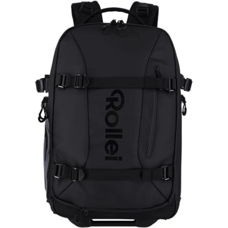 Rollei Fotoliner Ocean Pro Trolley | 2-in-1 Rucksack und Trolley | Viel Stauraum für Kamera & Laptop | Nachhaltig aus recyceltem Material | Diebstahlschutz & Regenschutz | Ergonomisches Design – Bild 2