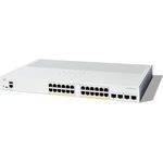 Cisco Catalyst 1300-24P-4X-Managed-Switch, 24-Port-GE, PoE, 4 x 10-GE-SFP+, eingeschränkter Lebenszeitschutz (C1300-24P-4X)