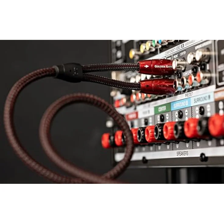 audioquest Golden Gate 2 x Cinch Stecker auf 2 x Cinch Stecker 1m – Bild 5
