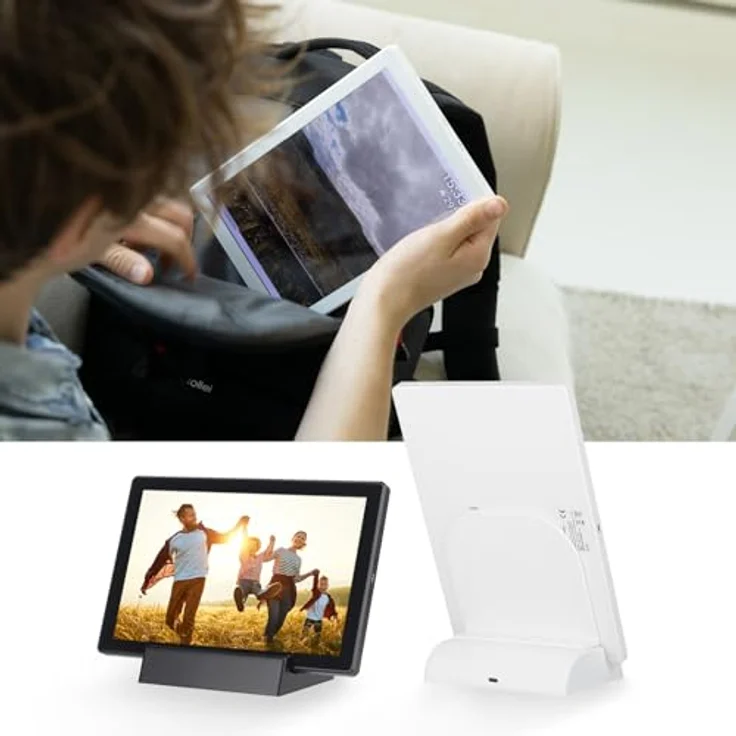 Rollei Smart Frame WiFi 106, Digitaler Bilderrahmen 10,1 Zoll mit 800 x 1280 Pixel, Weiß, 8 GB Speicher für bis zu 7.000 Fotos – Bild 9