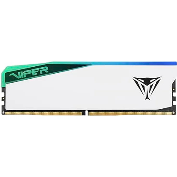 Patriot Viper Elite 5, 32GB DDR5 RAM 6000MT/s CL30 UDIMM, RGB mit weißem Hitzeschild – Bild 1