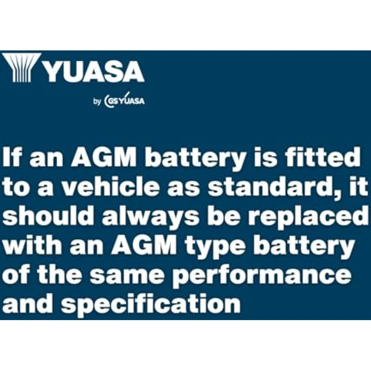 Yuasa AGM Start Stop Plus Autobatterie 12V 70Ah, Poltyp T1 - Erstausrüstungsqualität und hohe Leistung – Bild 6
