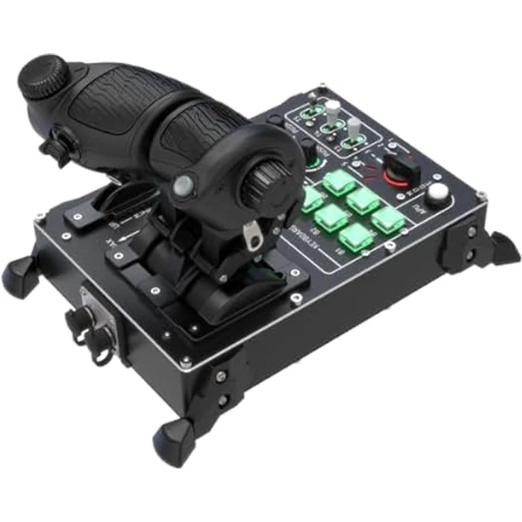 VIRPIL Controls VMAX Prime Throttle, Premium-Zweimotoriger Gashebel mit 7 Achsen, 49 Tasten, einstellbaren Rastpunkten und Austauschbaren Tastenmodulen für PC – Bild 4
