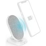 Hama Wireless Charger, induktive Ladestation, 10W (Qi Ladestation, Ladestation, Handy Ladestation, Schnellladegerät, Fast Charge, kabellos Laden, Induktions Ladegerät) weiß