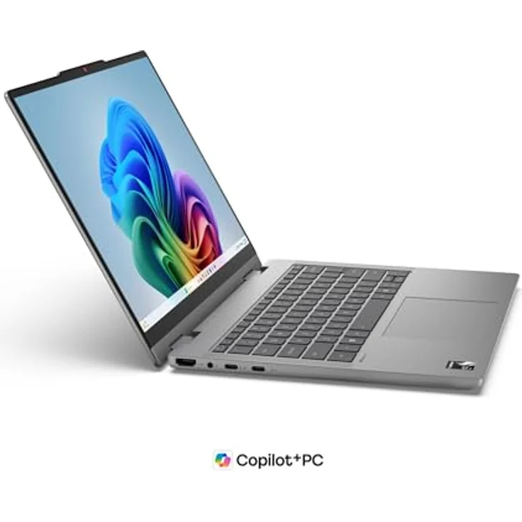 Lenovo IdeaPad 5 2-in-1 14Q8Y11, Copilot+ PC mit 14" OLED Touchscreen, Qualcomm Snapdragon X2 Plus, 16 GB RAM, 512 GB SSD, Luna Gray, Deutsch – Bild 3