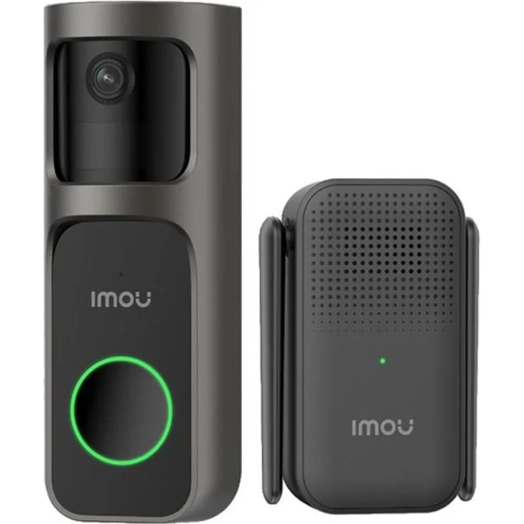 Imou Video-Türklingel 2S Kit - 2K QHD Bild | 5000mAh Akku | 166° Weitwinkel | 30° horizontal drehbar | IR Nachtsicht | Inklusive Klingel