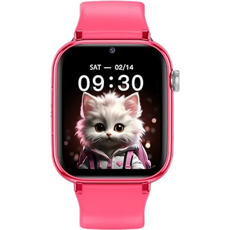 Maxcom Smartwatch Maxcom 4G dla dzieci FW59 różowy (27 mm, Metall, 4G), Sportuhr + Smartwatch, GPS, 670 mAh Akku