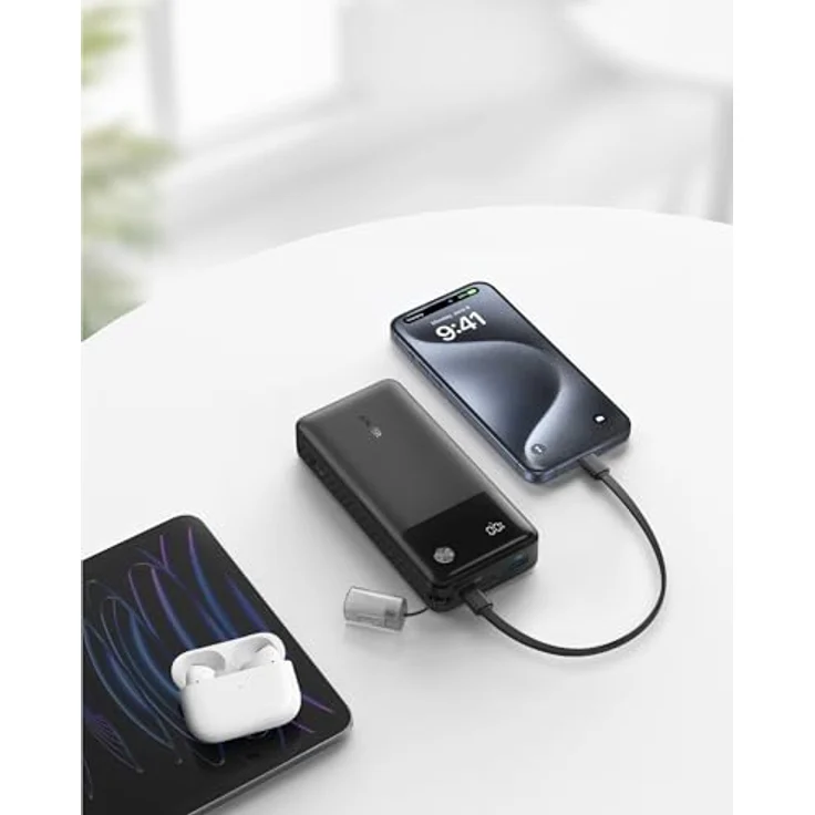 Anker PowerBank 20000mAh 30W Schwarz - Tragbare Ladestation – Bild 2