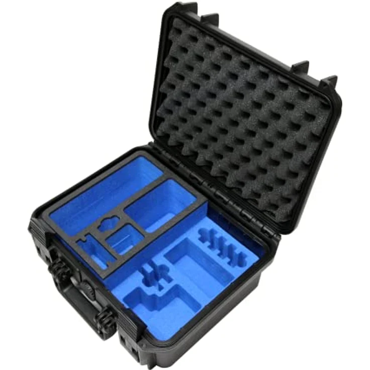 TomCase Koffer für GoPro MAX und Hero Model 7 bis 13 - Wasserdichter Transportkoffer mit viel Platz für Ausrüstung (Koffer GoPro MAX) – Bild 2