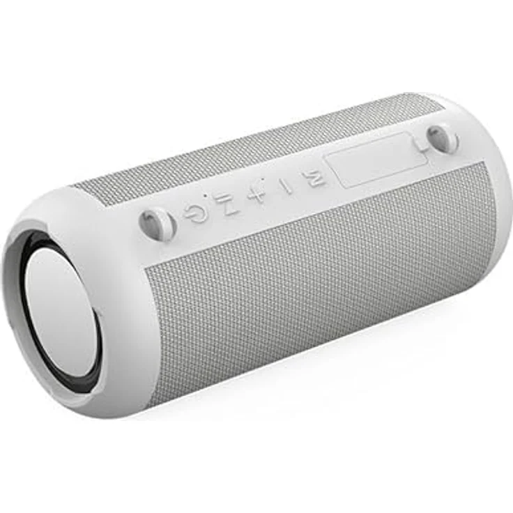 Lobwerk Bluetooth Lautsprecher, wasserdicht mit USB/Micro SD, Anruffunktion und Radio, grau, 30 Stunden Musikwiedergabe – Bild 1