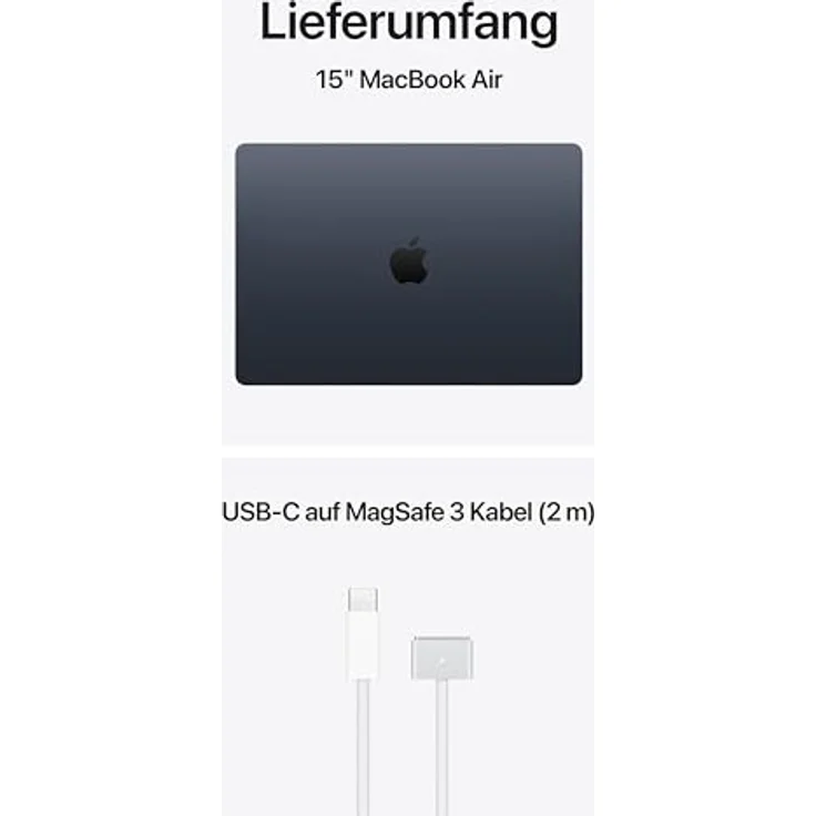 APPLE MacBook Air (2026) 15,3 Zoll, Apple M5, 16 GB RAM, 512 GB SSD, Mitternacht – Bild 7