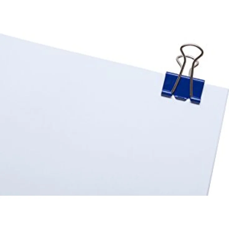 MAUL original mauly Klemmer (12 Stück) 19 mm | Klemmweite 7 mm | Klemmen von bis zu 70 Blatt Papier | vielseitiger Einsatz im Büro, Küche und Haushalt | Blau – Bild 4