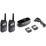 Midland XT70 Pro Walkie-talkies, Dualband Funkgeräte mit 12 km Reichweite, IPX4 wasserdicht, Gunmetal Grey