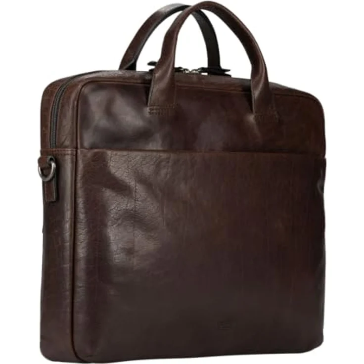 Jost Glasgow Aktentasche aus 100% Leder, 37 cm mit Laptopfach, braun – Bild 2