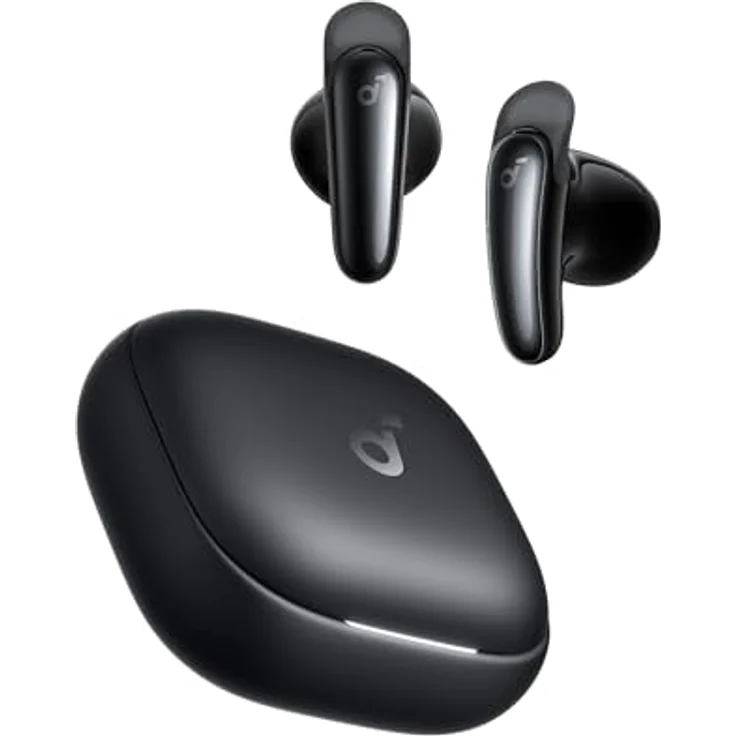 soundcore Liberty Buds, Kabellose Bluetooth Earbuds mit adaptivem Noise Cancelling, Semi-In-Ear-Design, 30h Wiedergabe, KI-Übersetzung – Bild 1