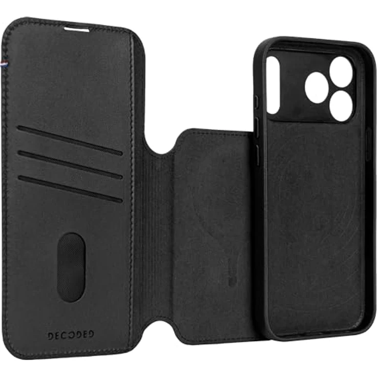 Decoded 2-in-1 Lederhülle für iPhone 17 Pro Max, Abnehmbare Wallet, Premium ECCO Leder, MagSafe kompatibel, Fallschutz, Kratzfest, Schwarz – Bild 5