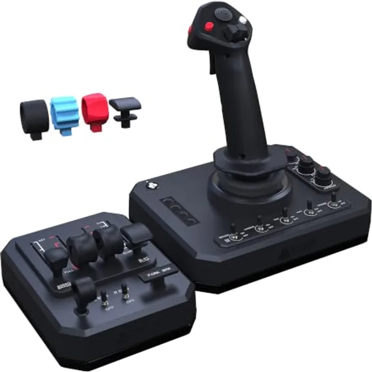 HONEYCOMB Foxtrot Takeoff Kit, Joystick für PC und Mac, kompatibel mit MSFS 2020 und xPlane
