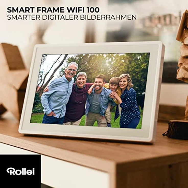 Rollei Smart Frame WiFi 100 in weiß. 10.1 Zoll digitaler Bilderrahmen mit WiFi-Funktion zur Wiedergabe Ihrer Fotos und Videos mit Ton. – Bild 2