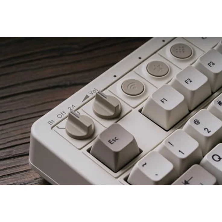 8BitDo Retro Mechanical Keyboard M Edition, 87 Tasten, Kailh Box Switches Hot-swap, QWERTY, Bluetooth/Wireless 2.4G, Weiß – Bild 9