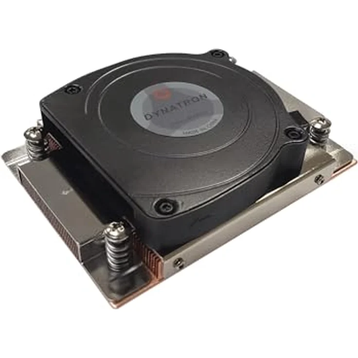 Dynatron A45, CPU Kühler für AMD AM4/AM5, 1U Bauweise, Kupfer mit Dampfkammer, max. TDP 105 W, Schwarz – Bild 1