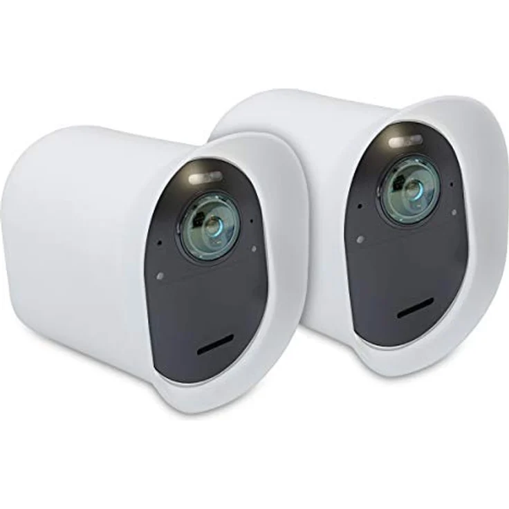 kwmobile 2X Schutzhülle für Arlo Ultra/Arlo Pro 3/Pro 4 - Silikonhülle mit Sonnenschutz, wetterfest und flexibel, Weiß – Bild 5