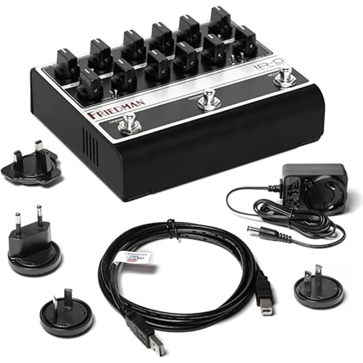 Friedman IR-D Vorverstärker, 100% analoger E-Gitarren Vorverstärker mit 2 Kanälen, MIDI-Steuerung und 13 Impulsantworten – Bild 8