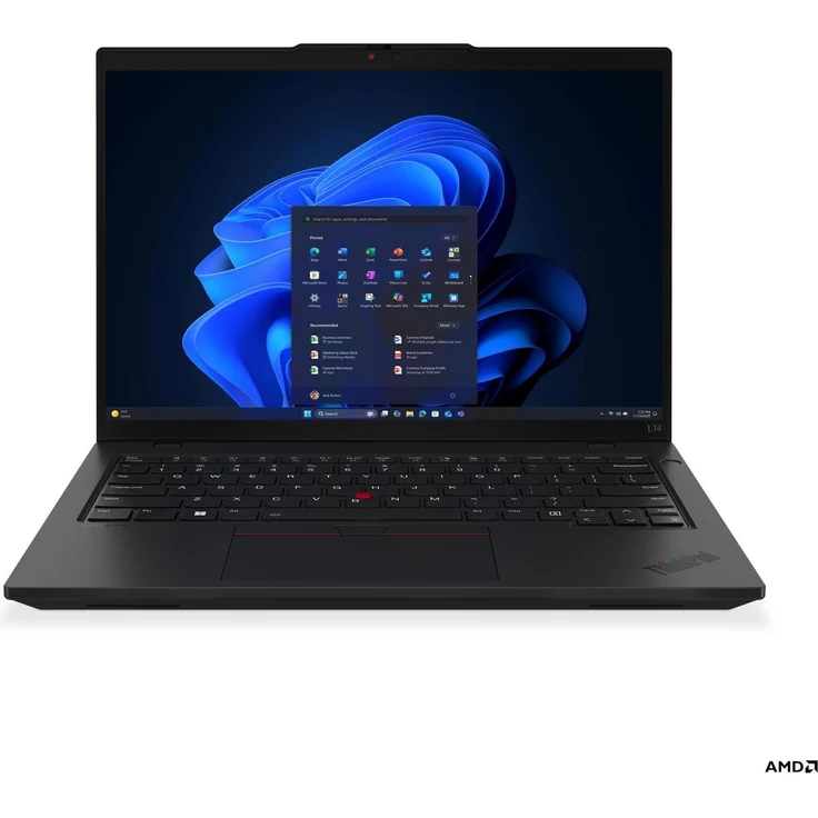 Lenovo ThinkPad L14, 14" FHD Notebook mit AMD R5-Pro-215, 16 GB RAM, 512 GB SSD, Schwarz – Bild 1