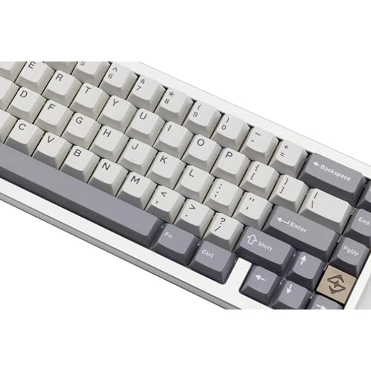 CutiePcs WOBKEY Zen 65 Mechanische Tastatur, CNC-Aluminiumgehäuse, Hot-Swappable, Tri-Mode (BT/2,4G/USB-C), RGB-Beleuchtung, QMK/VIA, für Mac & Windows geeignet (Lite Silber) – Bild 4