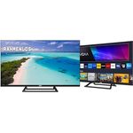 JTC-24 32" rahmenloser HD Smart TV JTCS32H39322FL, VIDAA, Triple Tuner, 80 cm / 32 Zoll, D-LED, HbbTV 2.0, Integrierter Musikleistung: 2 x 8 Watt, Schwarz