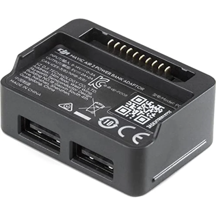 DJI Mavic Air 2 Batterie-Adapter - Zusatzadapter für Intelligent Flight Battery, Konvertiert Drohnenbatterie zu Power Bank, USB-Schnittstellen-Adapter - 2-Ports – Bild 2
