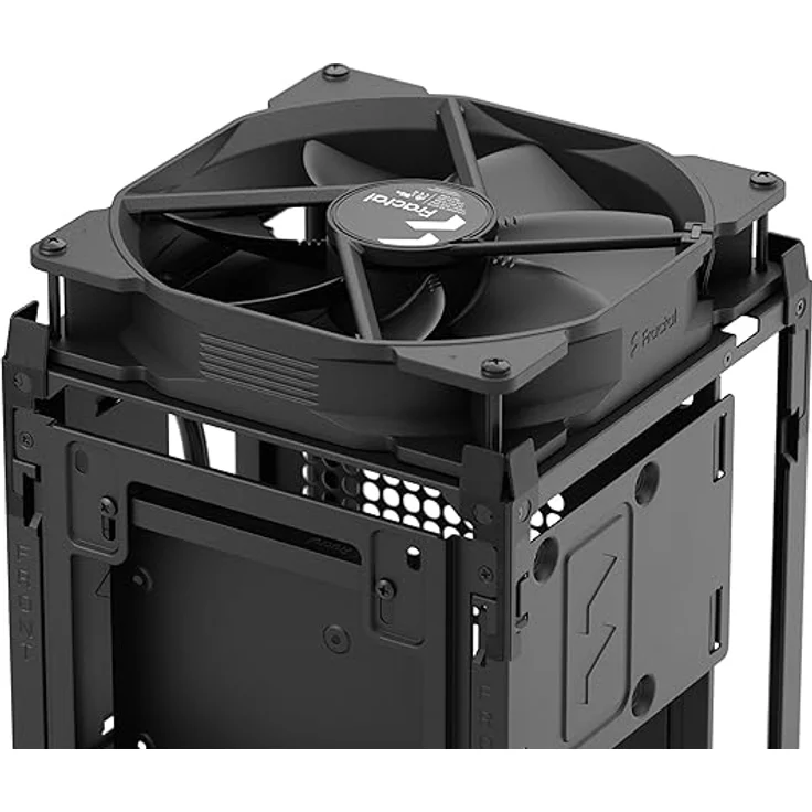 Fractal Fractal Mood (schwarz) (ITX), PC Gehäuse, Schwarz mit Kompaktes Small Form Factor Design und leistungsstarkem 180 mm Lüfter – Bild 3