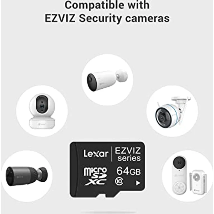 EZVIZ MicroSDXC 32 GB UHS-I Klasse 10, schockresistente und wasserdichte Speicherkarte, schwarz – Bild 4
