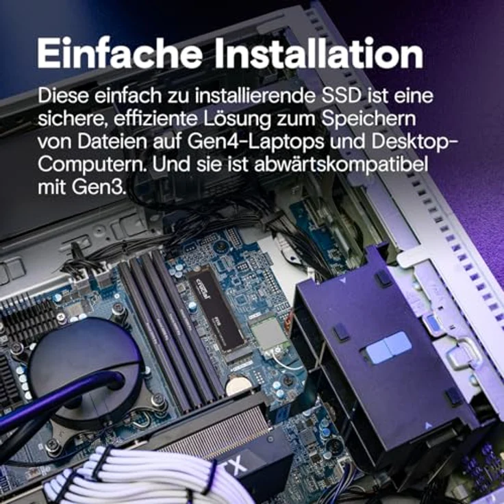 Crucial P310 SSD 2TB M.2 2280 PCIe Gen4 NVMe Interne SSD, bis 7.100 MB/s, Laptop und Desktop PC kompatibel, SSD Festplatte - CT2000P310SSD801 (Acronis Edition) – Bild 5