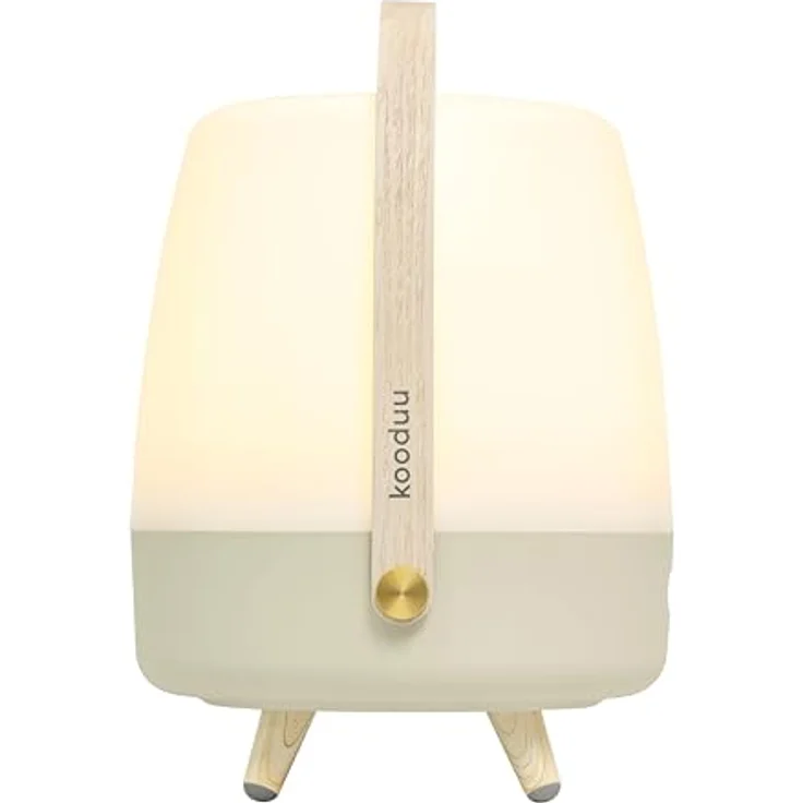 Kooduu - Lite-up Play JBL Lautsprecherlampe - Tragbar und Kabellos - Bluetooth-Verbindung und hochwertiger Klang, Sand - Beige – Bild 4