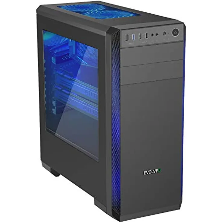 Evolveo T3 ATX Gehäuse, PC-Gehäuse mit hochwertigem Material, Robustheit und Langlebigkeit