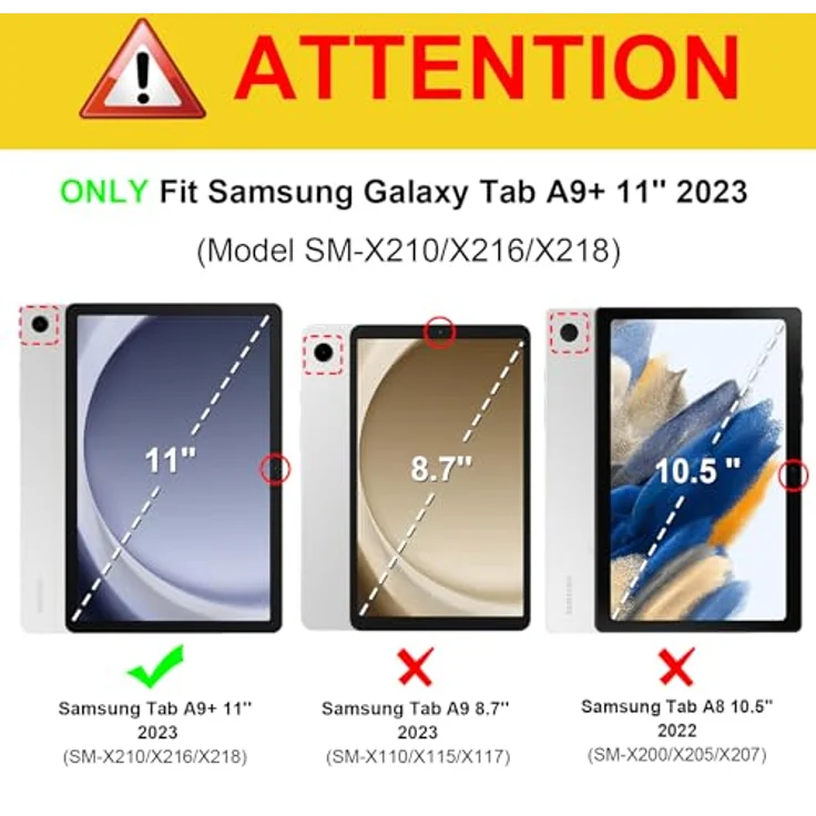 Fintie Tastatur Hülle für Samsung Galaxy Tab A9 Plus 11 Zoll 2023 Tablet SM-X210/X216/X218, Magnetisch Abnehmbarer Deutscher Bluetooth Tastatur, Lila Marmor – Bild 2