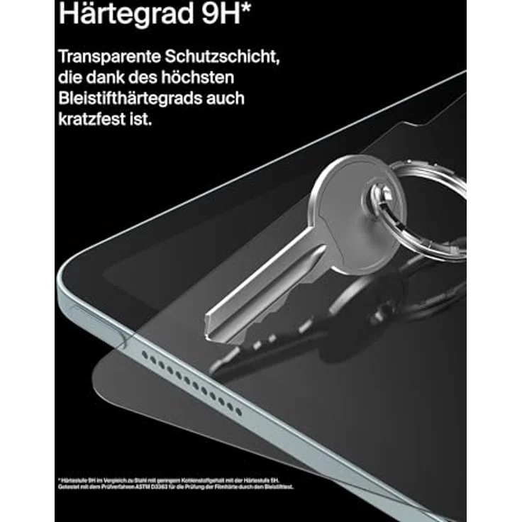 Belkin ScreenForce TemperedGlass Displayschutzfolie für iPad Air, 11", 9H Härtegrad, kratzfest, dünn, kristallklar, einfach anzubringen, kompatibel mit Hüllen und Apple Pencil – Bild 4