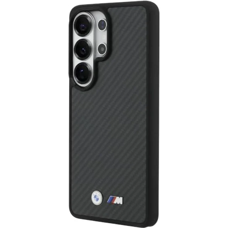 CG MOBILE BMW M Kevlar Logo Schutzhülle kompatibel mit Mag Safe für Samsung Galaxy S26 Ultra, Schwarz – Bild 2