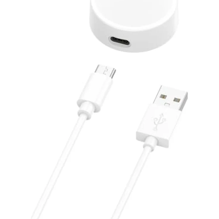 Wigento Ladekabel für Samsung Galaxy Watch Ultra 2/2025/1 2024, USB-C zu USB mit Ladebase in Weiß für einfache Handhabung – Bild 2