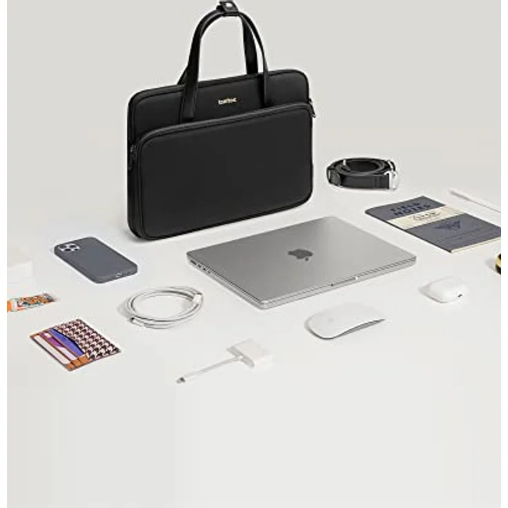 tomtoc 14" Laptoptasche, modern und langlebig, Schwarz – Bild 2