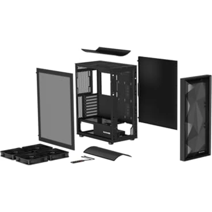 Genesis Obudowa Diaxid 605F czarna (NPC-2046) ATX, Mini-ATX, mATX, PC Gehäuse, Schwarz – Bild 10