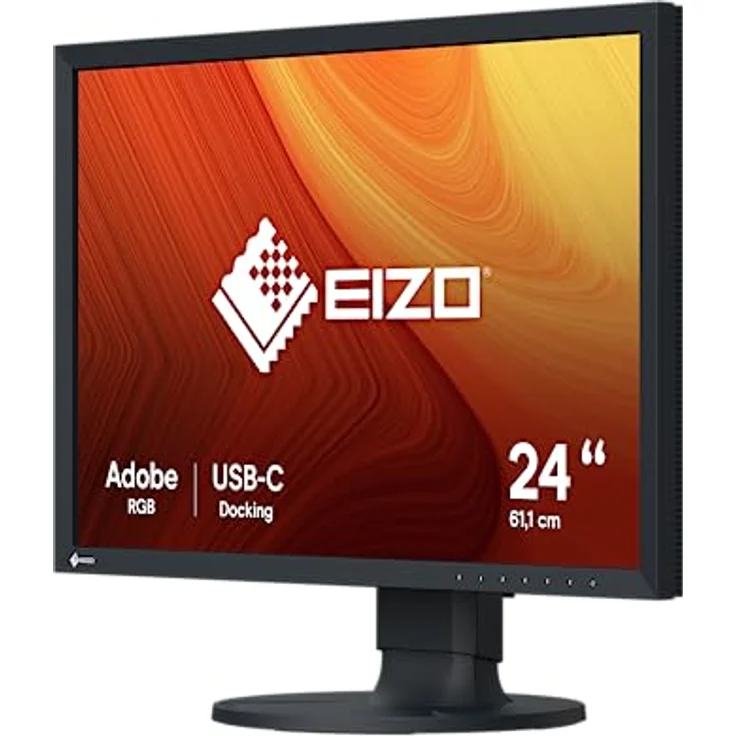 EIZO ColorEdge CS2400S 61,1 cm (24,1 Zoll) Grafik Monitor (HDMI, USB Hub, USB-C, KVM Switch, DisplayPort, 1920 x 1200, 99% AdobeRGB, 95% DCI-P3) schwarz – Bild 2