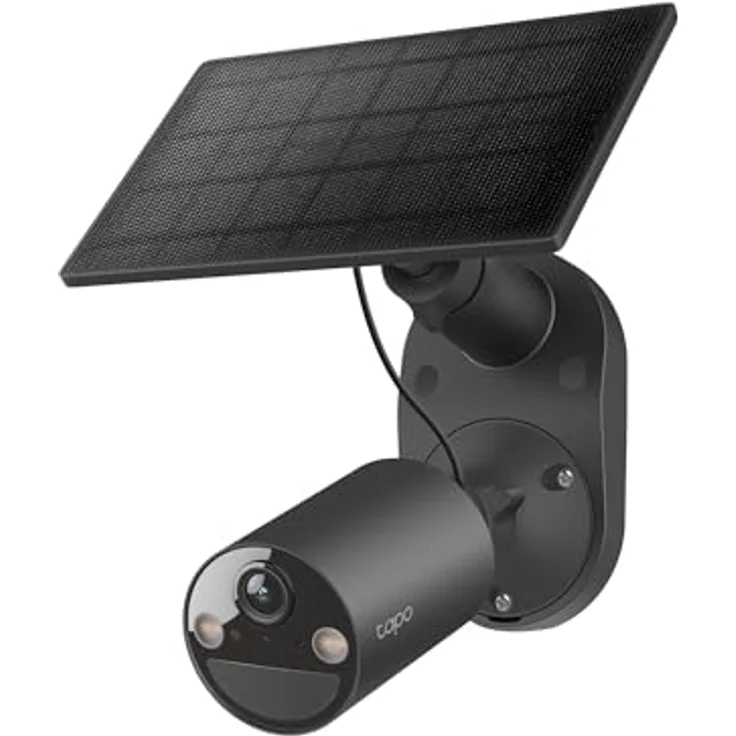 Tapo C411 KIT, 2K Solar Überwachungskamera für außen, IP65 wetterfest, Farbnachtsicht, WLAN 2,4 GHz, Zwei-Wege-Audio, Personenerkennung, lokale Speicherung bis 512 GB – Bild 1