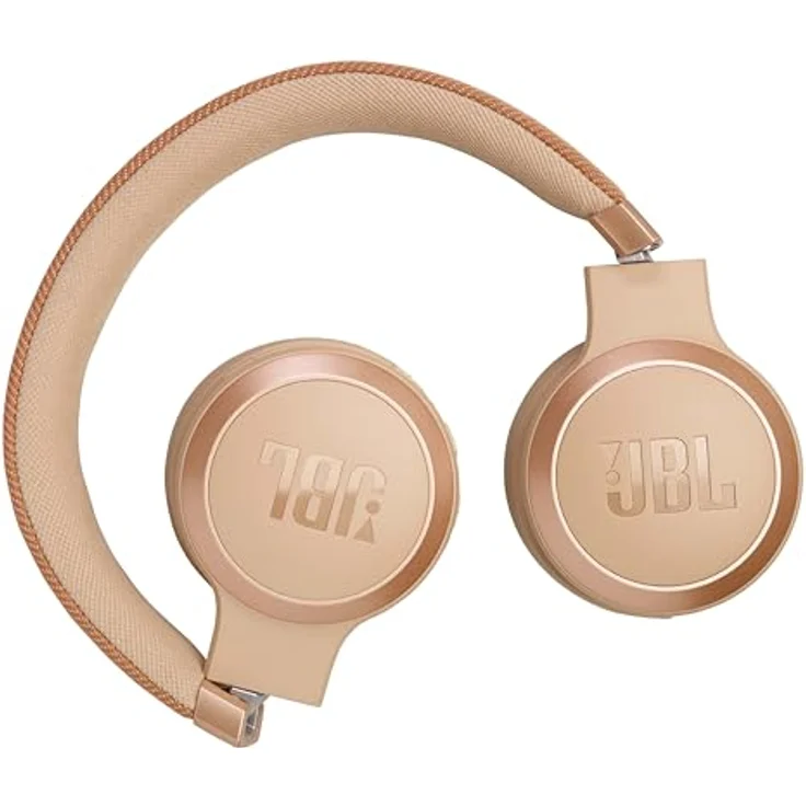 JBL Live 670 NC – Bluetooth On-Ear-Kopfhörer mit adaptivem Noise-Cancelling – Kabellose Ohrhörer Signature Sound und Sprachassistent – Langer Musikgenuss für bis zu 65 Stunden – Sandstein – Bild 5