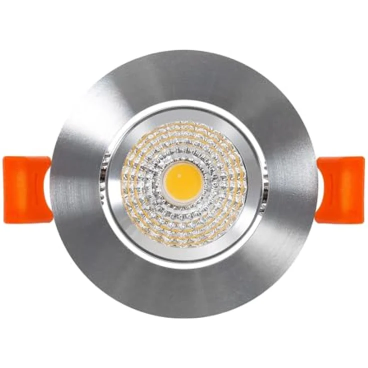 LEDKIA LIGHTING LED-Downlight 5W Rund COB CRI90 Silber Warmweiß 2700K, Smarte Deckenbeleuchtung – Bild 4