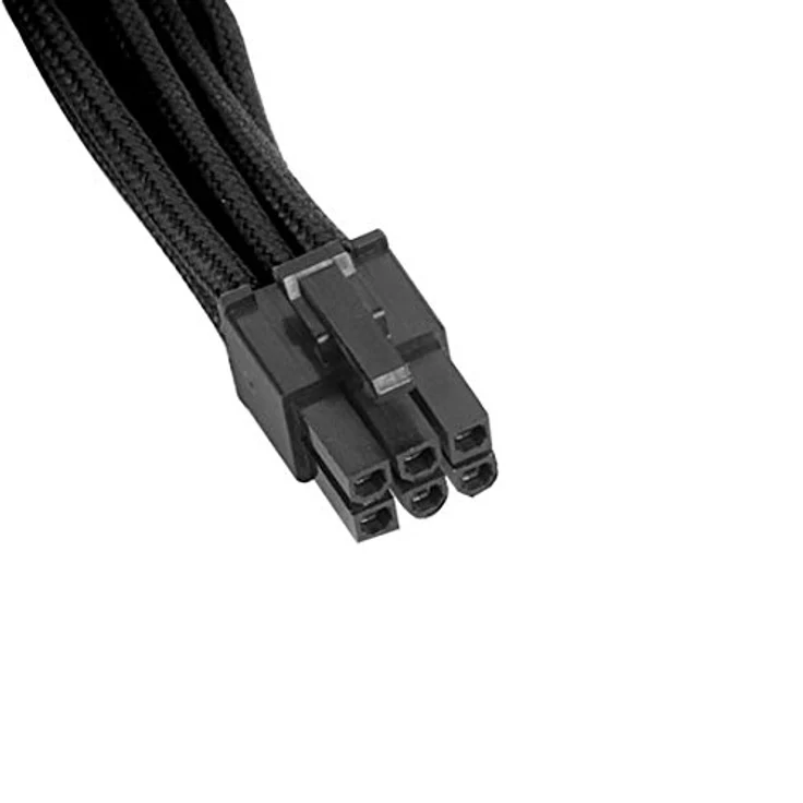 SilverStone SST-PP07-IDE6B - Netzteil-Verlängerungskable 25cm 6pin auf PCI-E 6pin, schwarz - Preisvergleich – Bild 4